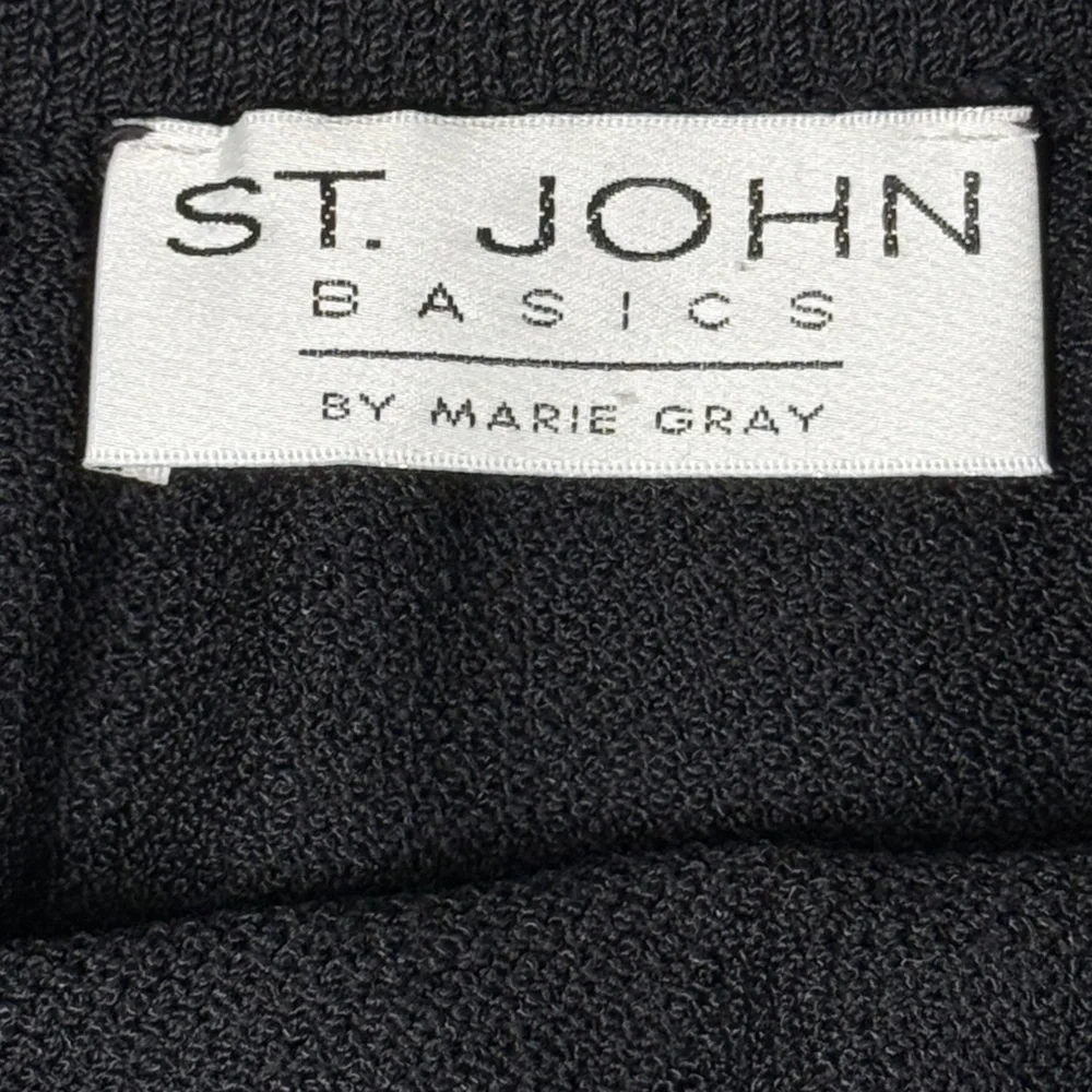 ST. JOHN | Wool Blend Knit Mini Pencil Skirt Vacation Resort Office Classic Work